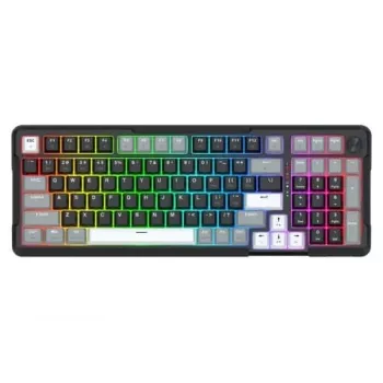 Redragon ARLOKKS QMK K742 75% Tri-Mode Mechanical Keyboard, Hot-Swappable, Gasket Mount, RGB, Black
