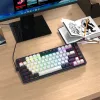 Redragon Ucal Magnetic K673WB-RGB-M 75% Tri-Mode Mehāniskā Spēļu Tastatūra, Balta/Melna
