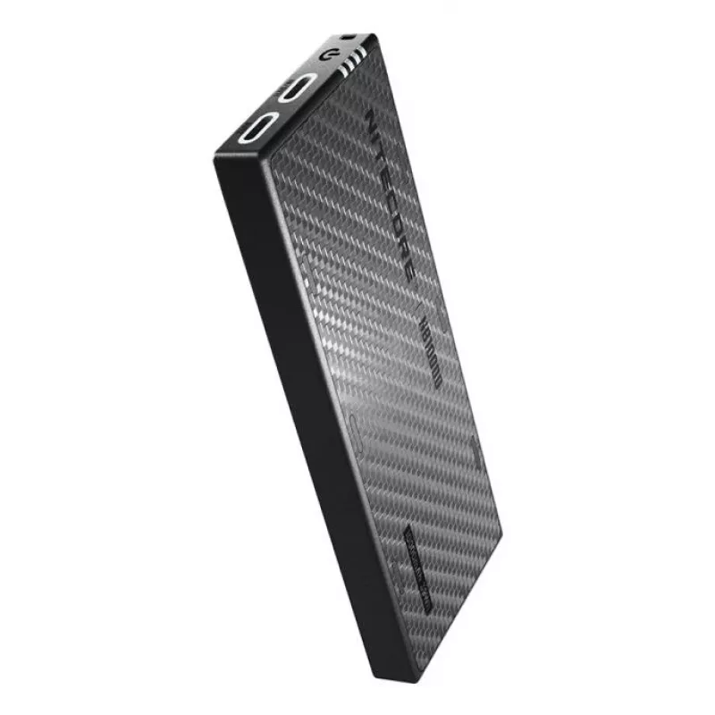 Nitecore NB10000 Carbon Gen4 Power Bank 10000mAh 38.5Wh Melns