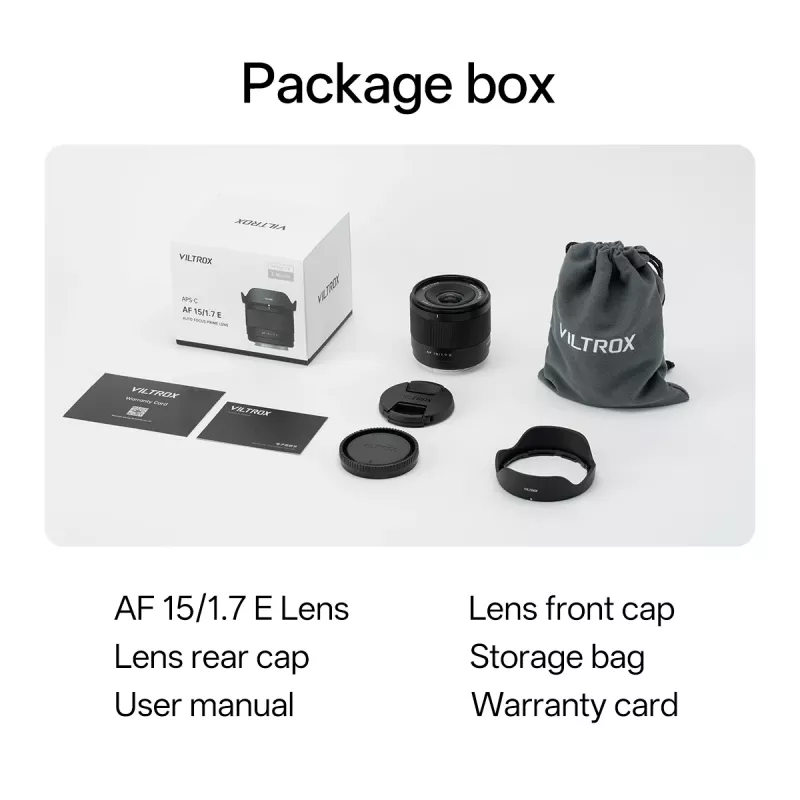 Viltrox AF 15mm f/1.7 Air objektīvs Sony E stiprinājumam