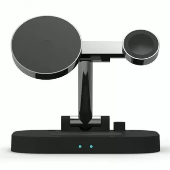 AWEI 4-in-1 bezvadu uzlādes stacija W2215W ātra uzlāde melna