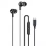 Awei PC-25T Stereo USB-C austiņas ar mikrofonu, melnas