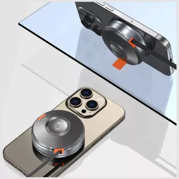 AWEI W27 3-in-1 bezvadu uzlādes stacija 15W ātrā uzlāde ar USB-C kabeli Melna