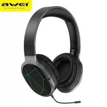 AWEI A799BL Bluetooth Gaming Headset ar mikrofonu, Over-Ear, Melns