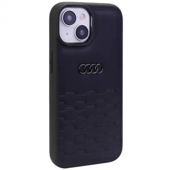 Audi GT Synthetic Leather Hard Case for iPhone 15 Plus / 14 Plus 6.7 inch - Black