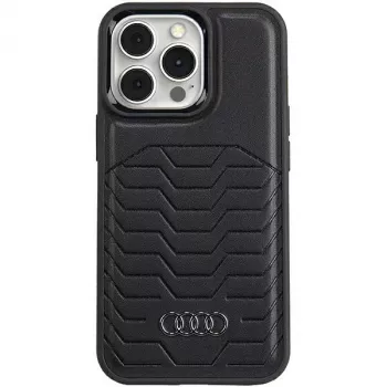 Audi Synthetic Leather MagSafe Hard Case for iPhone 13 Pro / 13 6.1 Black