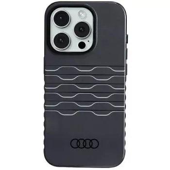 Audi IML MagSafe Maciņš iPhone 15 Pro 6.1 Melns Cietais Maciņš