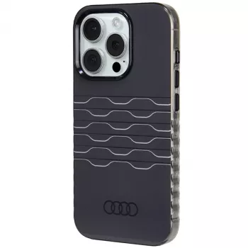 Audi IML MagSafe Maciņš iPhone 15 Pro 6.1 Melns Cietais Maciņš
