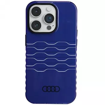 Audi IML MagSafe Case for iPhone 14 Pro 6.1 inch Navy Blue Hardcase AU-IMLMIP14P-A6/D3-BE