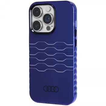 Audi IML MagSafe Case for iPhone 14 Pro 6.1 inch Navy Blue Hardcase AU-IMLMIP14P-A6/D3-BE