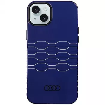 Audi IML MagSafe Case iPhone 15 Plus / 14 Plus 6.7 Navy Blue Hard Case