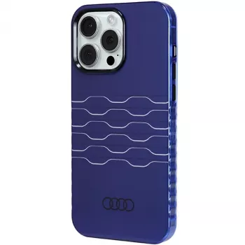 Audi IML MagSafe Maciņš iPhone 15 Pro Max 6.7 inch Navy Blue Cietais Maciņš