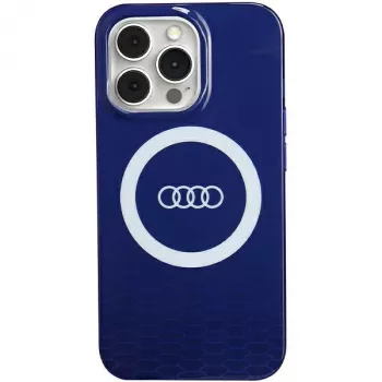 Audi IML Big Logo MagSafe Maciņš iPhone 13 Pro / 13 6.1 Navy Blue Cietais Maciņš