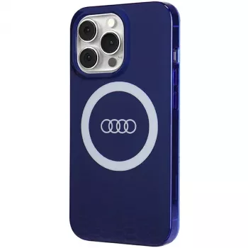 Audi IML Big Logo MagSafe Maciņš iPhone 13 Pro / 13 6.1 Navy Blue Cietais Maciņš