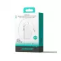 Powerbank Joyroom JR-PR2 35W 10000mAh ar ievelkamu USB-C kabeli un iebūvētu Lightning kabeli - Balts