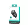 Joyroom JR-TG10 65W GaN sienas lādētājs 2x USB-C + USB-A ar 100W USB-C uz USB-C kabeli 1.2m Melns