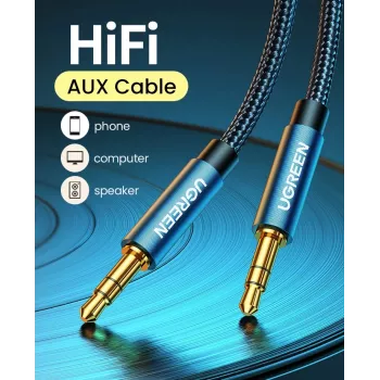 UGREEN 10688 3.5mm vīriešu-vīriešu audio kabelis 3m Zils