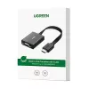 UGREEN HDMI uz VGA adapteris MM103, 25cm, Melns