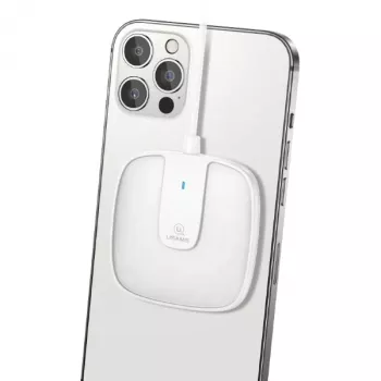 USAMS US-CD153 Magnetic Wireless Charger 15W for iPhone 12/13/14/15 Series - White