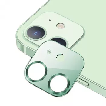 USAMS Camera Lens Glass iPhone 12 Metāliski Zaļš/Zaļš BH703JTT04 (US-BH703)