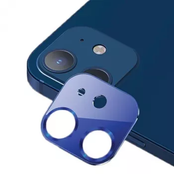 USAMS Camera Lens Glass iPhone 12 Metāla Zils BH703JTT05 (US-BH703)