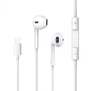 USAMS EP-24 Stereo In-Ear Headphones with Lightning Connector, White