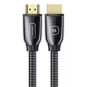 USAMS HDMI 2.1 kabelis 3m Ultra HD 8K 48Gbps Melns SJ498HD01
