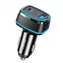 USAMS T43 33W PD3.0 QC3.0 sienas lādētājs ar USB-C uz Lightning kabeli 1,2m Melns