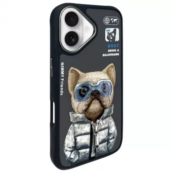 Nimmy Cool&Cute 2.0 Suņu aizsargmaciņš Apple iPhone 16 6.1 collu melns