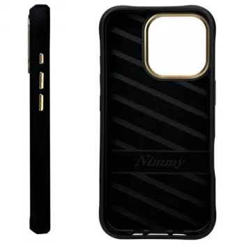 Nimmy Cool&Cute 2.0 Monkey Back Cover Apple iPhone 16 Pro, Melns, TPU