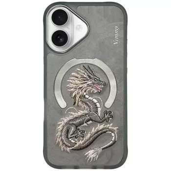 Nimmy Dragon MagSafe Case for iPhone 16 - Grey