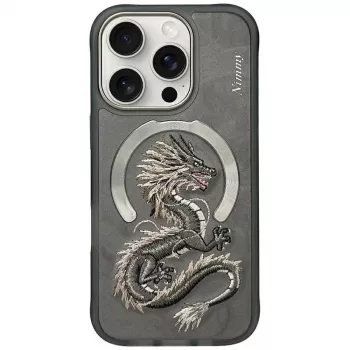 Nimmy Dragon MagSafe Case for iPhone 16 Pro Grey