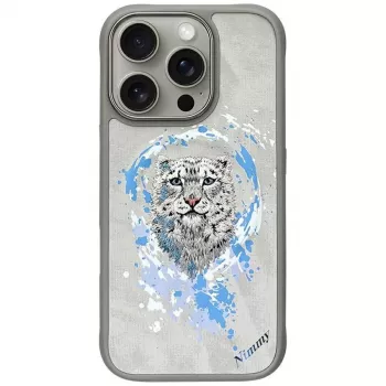 Nimmy Pantera MagSafe Maciņš iPhone 16 Pro Gaiši Pelēks