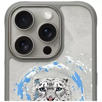 Nimmy Pantera MagSafe Maciņš iPhone 16 Pro Gaiši Pelēks