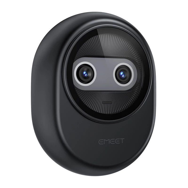 EMEET Piko tīmekļa kamera 4K UHD ar autofokusu, diviem mikrofoniem, privātuma aizvaru, USB-C, melna