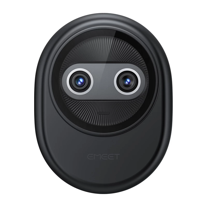 EMEET Piko tīmekļa kamera 4K UHD ar autofokusu, diviem mikrofoniem, privātuma aizvaru, USB-C, melna