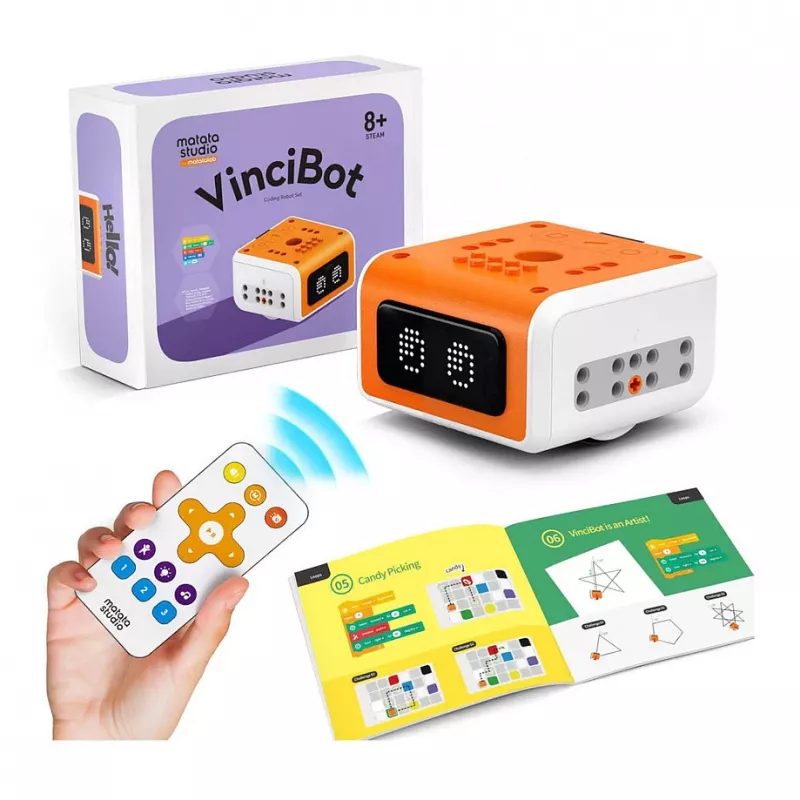 MATATALAB MatataStudio VinciBot Izglītojošs Programmēšanas Robots Vecumam no 8+ Gadiem