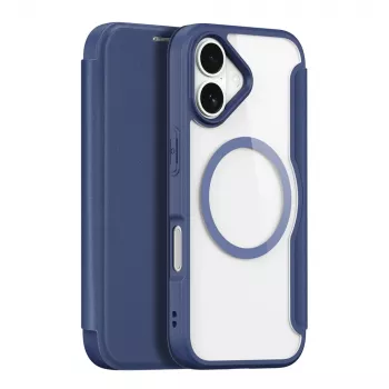 DUXDUCIS Skin X Pro Wallet Case Apple iPhone 17 Air ar MagSafe un kartes slotu - Zils