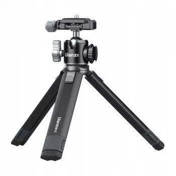 Ulanzi MT-24 Metāla Stopka ISO Statīvs ar 3D Pan-Tilt Galvu - Melns