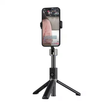 Dudao F18 Bluetooth Selfie Stick ar Statīvu 110 cm Melns