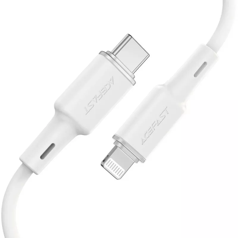 ACEFAST MFI USB-C to Lightning kabelis 1,2m, 30W, 3A, melns (C2-01)