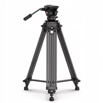 ULANZI MT-81 Statīvs ar šķidruma galvu filmēšanai, 8 kg slodze, 155 cm augstums