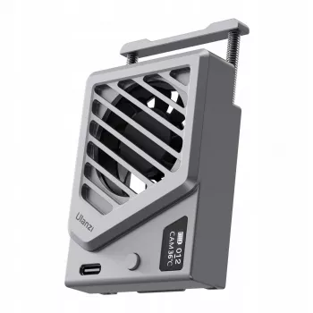 Ulanzi CA25 Camera Cooling Fan for Sony Canon Fujifilm Nikon Panasonic Mirrorless Cameras, Silver