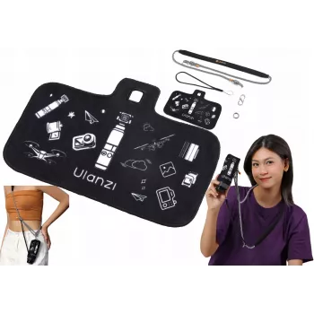 ULANZI CO71 Cietā apvalka uzglabāšanas soma DJI Osmo Pocket 3 ar kakla siksnu