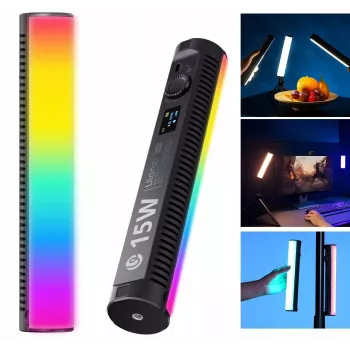Ulanzi B15RGB 15W LED caurules gaisma ar RGB un CCT režīmiem