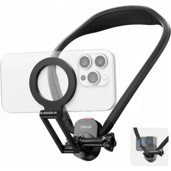 ULANZI MG14 Magnētiskais kakla stiprinājums POV turētājs telefonam GoPro DJI Insta360
