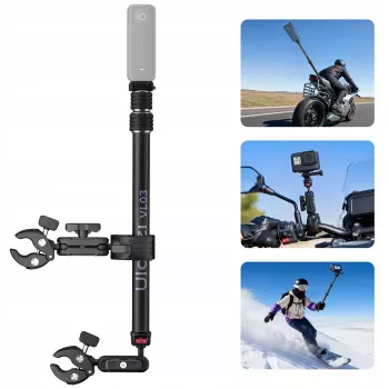 ULANZI VL03 Magic Arm Super Clamp ar šarnīra roku velosipēdam, stienim, galdam, 1/4 inch stiprinājums, melns