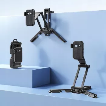 ULANZI CO81 Mantis Tripod ar Arca-Swiss QR plāksni, 1/4 collu skrūvi, kamerai/telefonam/vlogam