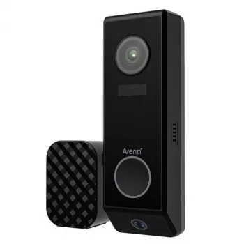 Arenti P10 Doorbell 2K Smart Video Doorbell ar bezvadu zvanu, IP65, PIR + AI noteikšana, uzlādējams akumulators vai vadu, darbojas ar Alexa/Google Assistant