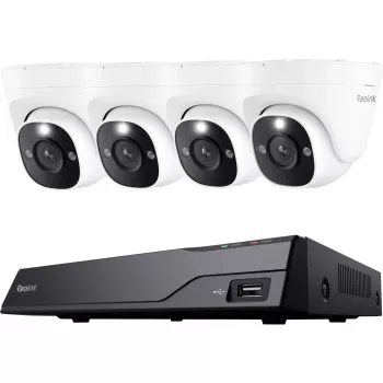 Reolink NVS8-12MD4 8 kanālu 12MP PoE NVR drošības kameru sistēma ar 4 kamerām